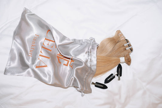Satin bag for Luxury premium human hair from celiastore